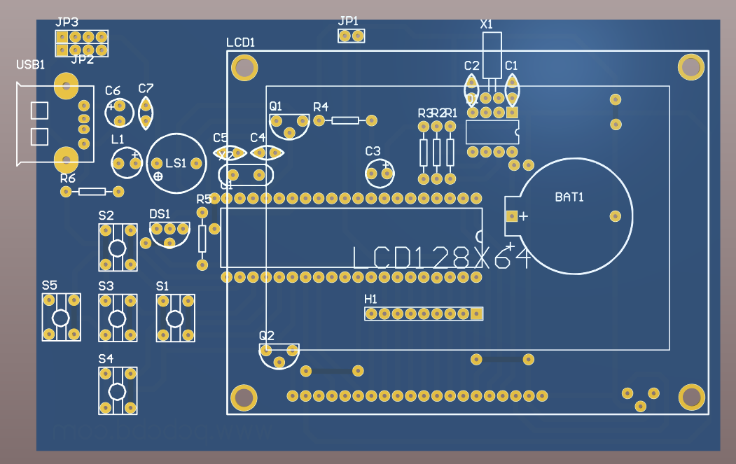 【P418】單片機萬年歷PCB封裝庫+原理圖 【P418】單片機萬年歷PCB封裝庫+原理圖